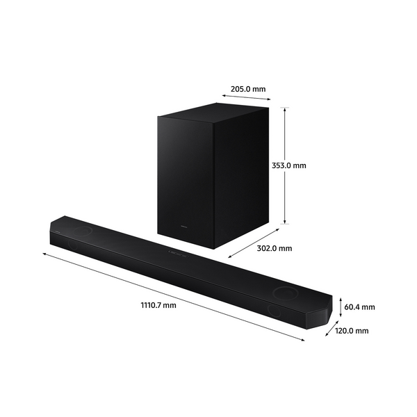 Sistem audio Samsung Soundbar 3.1.2 HW-Q700B, 320W, Black