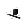 Sistem audio Soundbar 2.1 HW-A550, 410W, Black