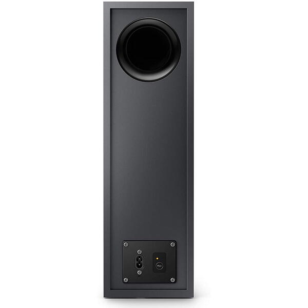 Sistem audio Philips 2.1, 140W, Subwoofer Wireless, Dolby Audio, Negru