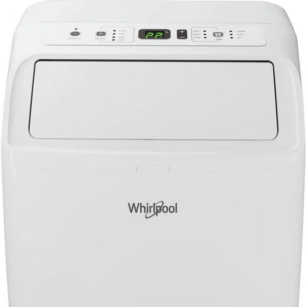 Aer Conditionat Whirlpool PACF212HPW, 12000 BTU, Clasa A, Portabil, Alb