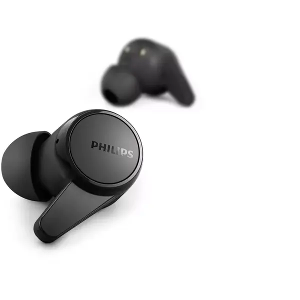 Casca Bluetooth Philips True Wireless T1207, Microfon, Bluetooth, Negru