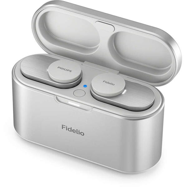 Casca Bluetooth Philips wireless Fidelio T1BK/00, Alb