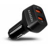 Incarcator auto AXAGON PWC-DQC, 2 porturi QC3.0, 36W, Negru