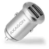 Incarcator auto AXAGON PWC-5V4, SMART, 5V 2,4A + 2,4A, 24W, Aluminiu, Gri