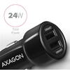 Incarcator auto AXAGON PWC-5V5, Smart, 5V 2,4A + 2,4A, 24W, Negru