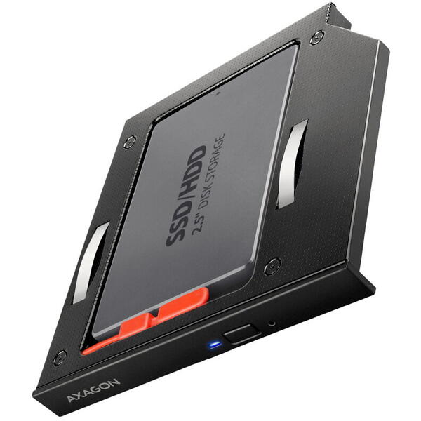 Rack AXAGON Intern, RSS-CD12 , SSD/HDD - SATA 2.5 inch 12mm Negru