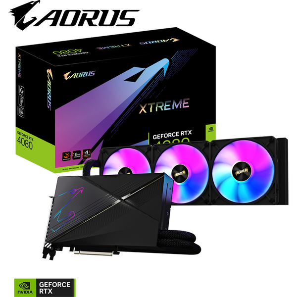 Placa video Gigabyte GeForce RTX 4080 AORUS XTREME WATERFORCE 16GB GDDR6X 256 Bit