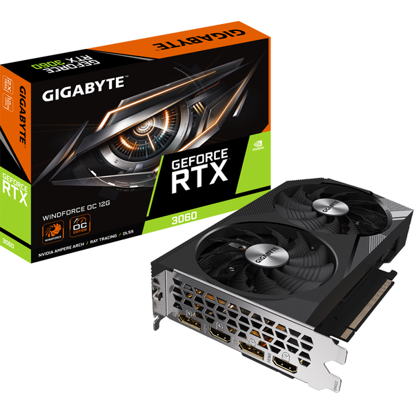 Placa video Gigabyte GeForce RTX 3060 WINDFORCE OC 12GB GDDR6 192 Bit