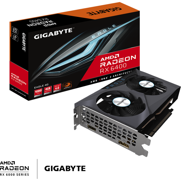 Placa video Gigabyte Radeon RX 6400 EAGLE 4GB GDDR6 64 Bit