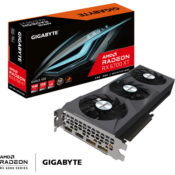 Placa video Gigabyte Radeon RX 6700 XT EAGLE 12GB GDDR6 1‎92 Bit