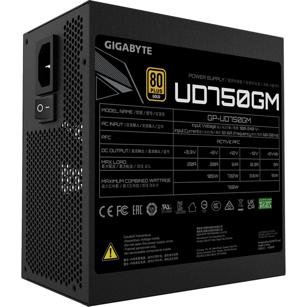 Sursa Gigabyte UD750GM, 750W 80+ Gold,