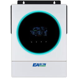 Invertor EASUN off-grid ISOLR-SM-IV-5.6KW, Monofazat, 5600W, Incarcator baterii integrat