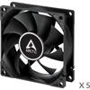 Ventilator PC Arctic F8, 80mm Negru Pachet 5 ventilatoare