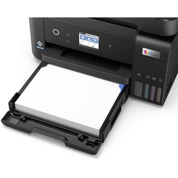 Multifunctionala Epson L6290 InkJet CISS, Color, Format A4, Duplex, Retea, Wi-Fi, Fax, Black