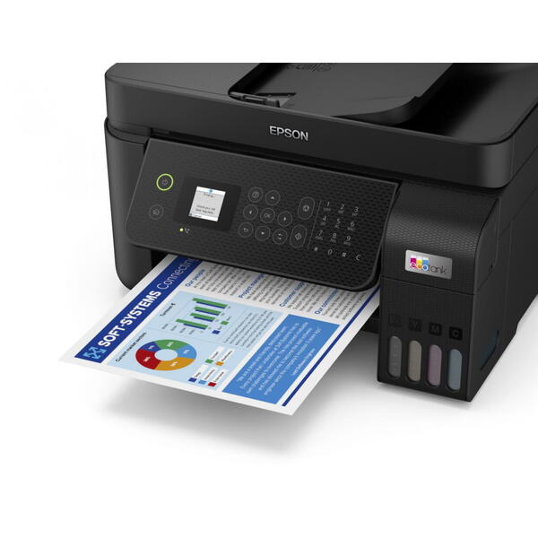 Multifunctionala Epson L5290 InkJet CISS, Color, Format A4, Retea, Wi-Fi, Fax