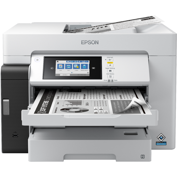 Multifunctionala Epson EcoTank Pro M15180, InkJet CISS, Monocrom, Format A3, Duplex, Retea, Wi-Fi