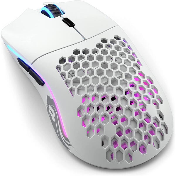 Mouse gaming Glorious PC Gaming Race Model O- Wireless, Matte White