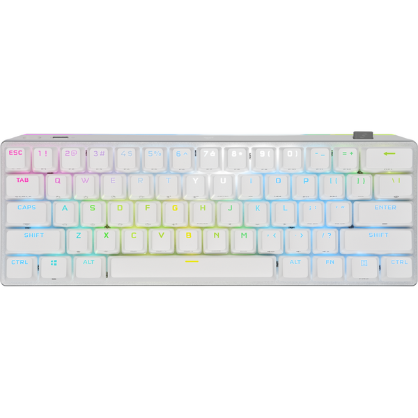 Tastatura gaming Corsair K70 PRO Mini White Wireless Cherry MX Red