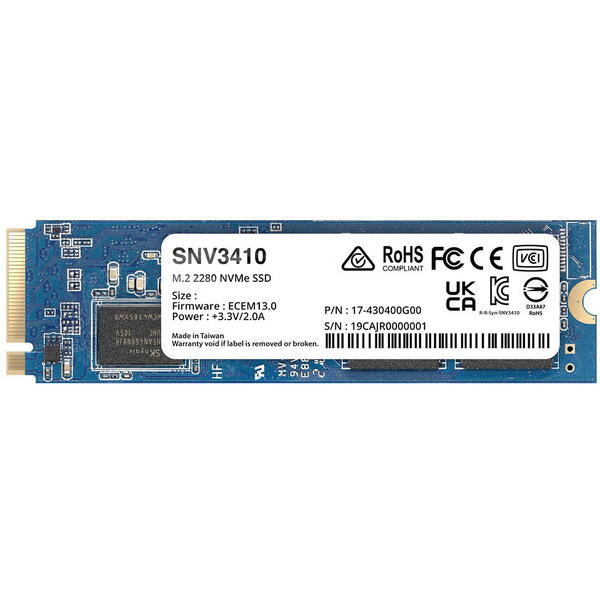 SSD Synology SNV3410 400GB PCI Express 3.0 x4 M.2 2280