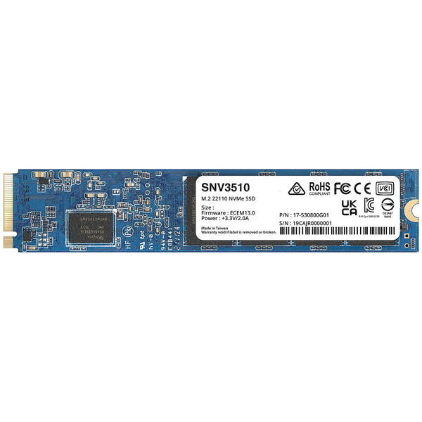 SSD Synology SNV3510 400GB PCI Express 3.0 x4 M.2 22110