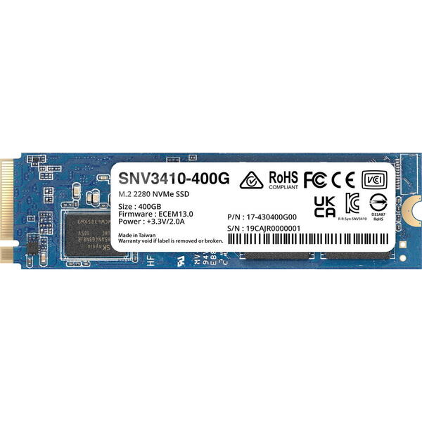 SSD Synology SNV3410 800GB PCI Express 3.0 x4 M.2 2280
