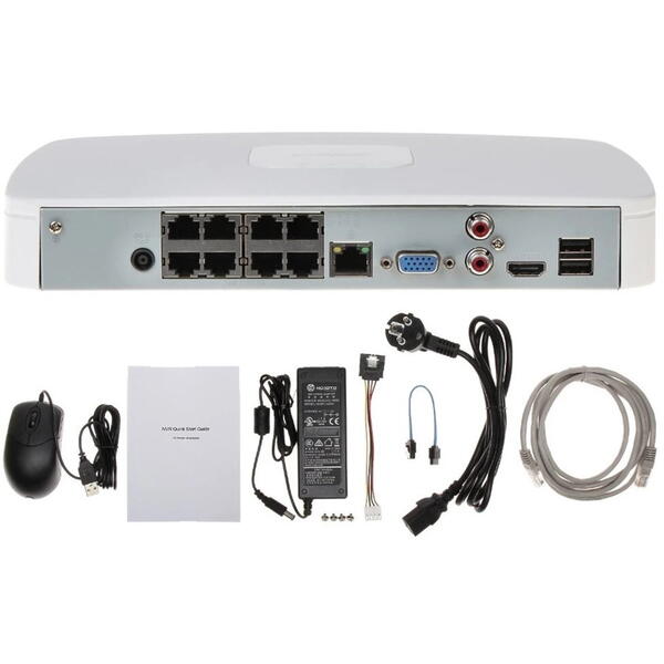 DAHUA NVR NVR4108-8P-4KS2/L, 8 canale, PoE