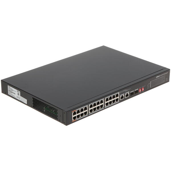 Switch DAHUA PFS3226-24ET-240, 24 porturi, PoE+