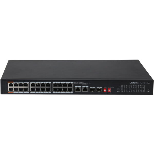 Switch DAHUA PFS3226-24ET-240, 24 porturi, PoE+