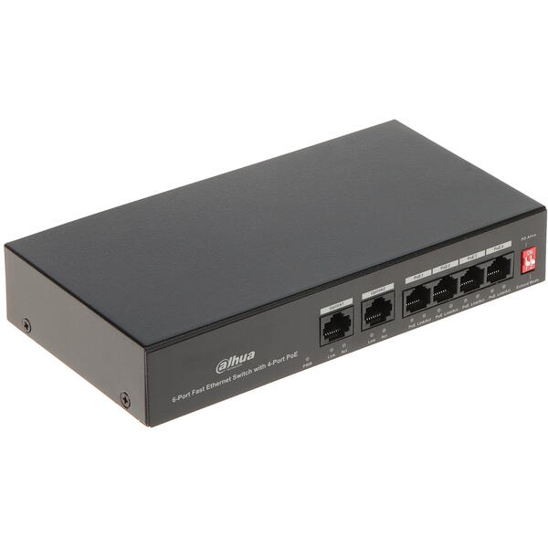Switch DAHUA PFS3006-4ET-36, 6 porturi, PoE