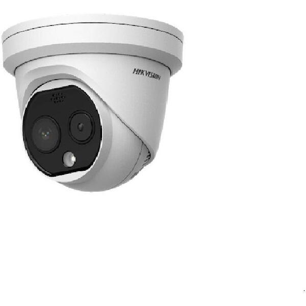 Camera IP Hikvision Dome Termoviziune DS-2TD1217B-6/PA, 4MP, Lentila 8mm, IR 15m