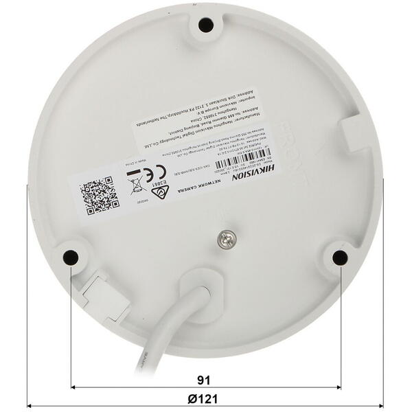 Camera IP Hikvision Dome DS-2CD2146G2-ISU2C, 4MP, Lentila 2.8mm, IR 30m