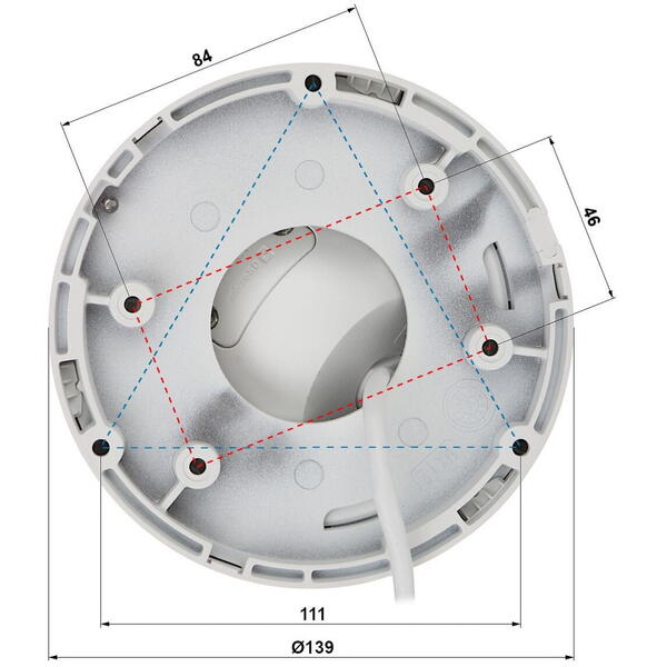 Camera IP Hikvision Dome DS-2CD2366G2ISUSLC, 6MP, Lentila 2.8mm, IR 30m