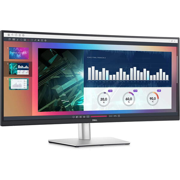 Monitor LED Dell Curbat  P3421WM 34 inch UWQHD IPS 5 ms 60 Hz USB-C