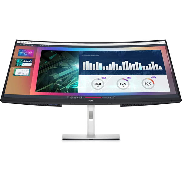 Monitor LED Dell Curbat  P3421WM 34 inch UWQHD IPS 5 ms 60 Hz USB-C