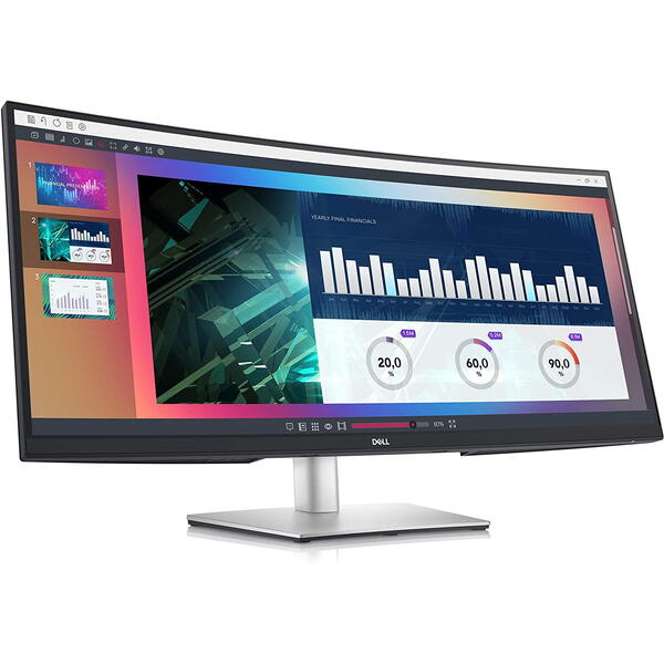 Monitor LED Dell Curbat  P3421WM 34 inch UWQHD IPS 5 ms 60 Hz USB-C