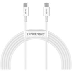 Baseus Superior Fast Charging, CATYS-C02, USB-C la USB-C, 2m, Alb