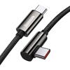 Baseus Legend Elbow CATCS-A01 USB-C la USB-C, Conector 90 grade, 2m, Black