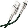 Baseus Cafule Metal, Fast Charging, CALJK-A06, USB la Lightning, 1m, Green