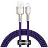 Baseus Cafule Metal, Fast Charging, CALJK-A05, USB la Lightning, 1m, Purple