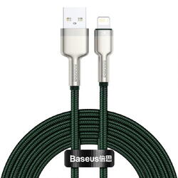 Baseus Cafule Metal, Fast Charging, CALJK-B06, USB la Lightning, 2m, Green