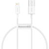 Baseus Superior, Fast Charging, CALYS-02, USB la Lightning, 0.25m, White