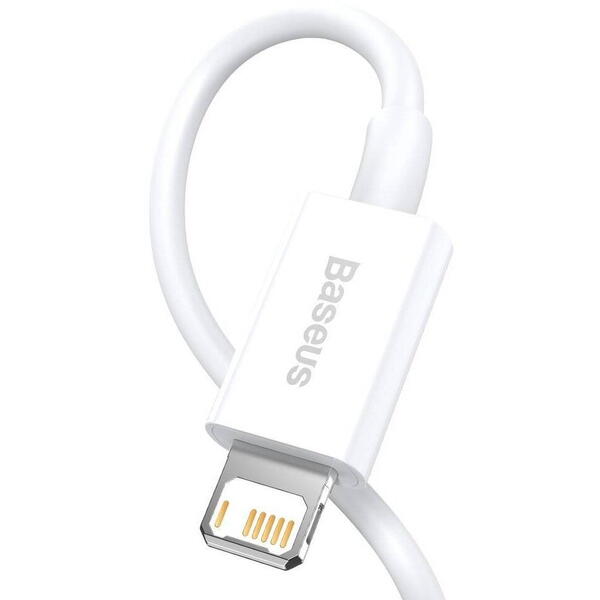 Baseus Superior, Fast Charging, CALYS-02, USB la Lightning, 0.25m, White