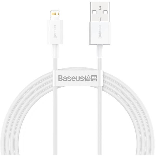 Baseus Superior, Fast Charging, CALYS-B02, USB la Lightning, 1.5m, White