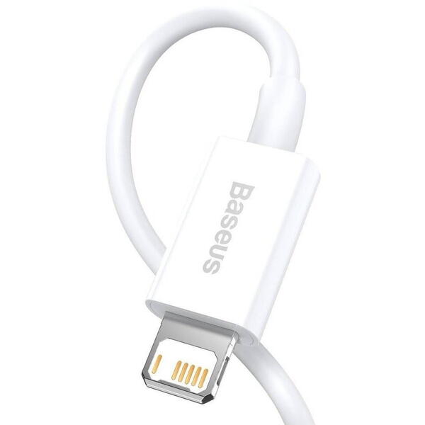 Baseus Superior, Fast Charging, CALYS-B02, USB la Lightning, 1.5m, White