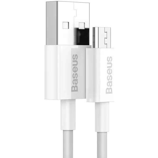 Baseus Superior, Fast Charging, CAMYS-02, USB la Micro-USB, 1m, White