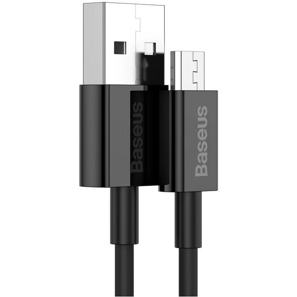 Baseus Superior, Fast Charging, CAMYS-A01, USB la Micro la USB, 2m, Black