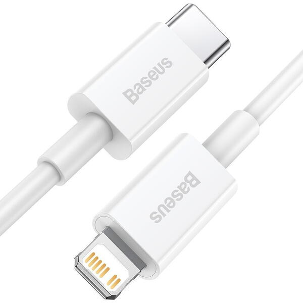 Baseus Superior, Fast Charging, CATLYS-02, USB-C la Lightning, 0.25m, White