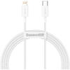 Baseus Superior, Fast Charging, CATLYS-B02, USB-C la Lightning, 1.5m, White