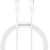 Baseus Superior, Fast Charging, CATLYS-A02, USB-C - Lightning, 1m, White