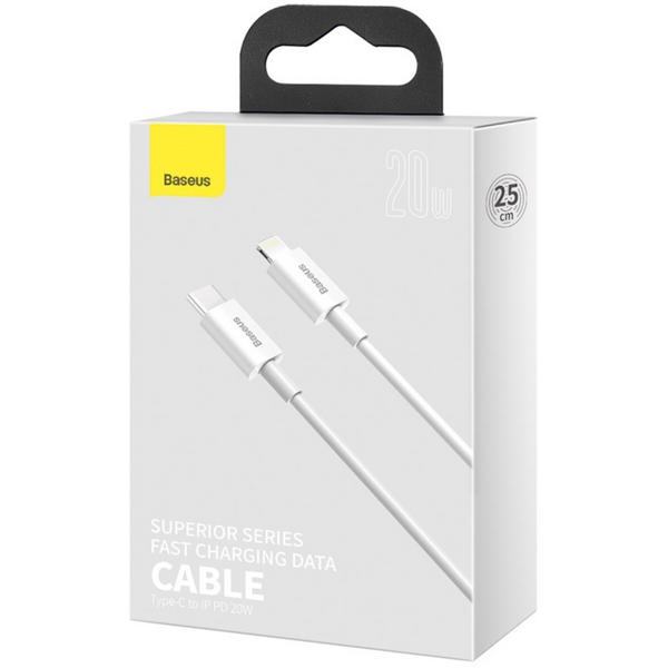 Baseus Superior, Fast Charging, CATLYS-C02, USB-C la Lightning, 2m, White